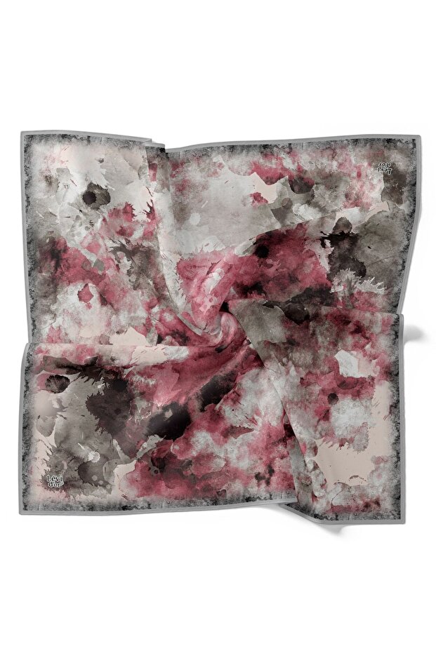 Pastel Color Splash Pattern Sparkling Crystal Scarf