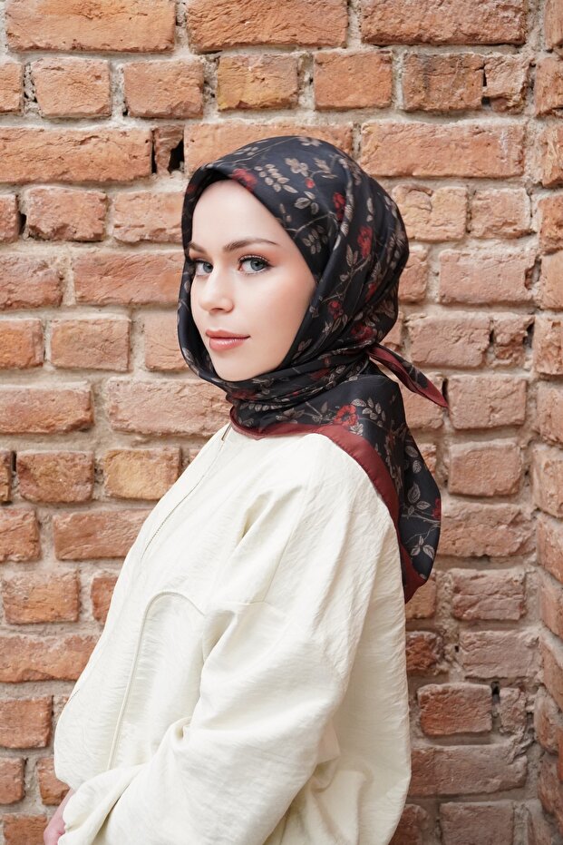 Olive Pattern Voile Soft Scarf
