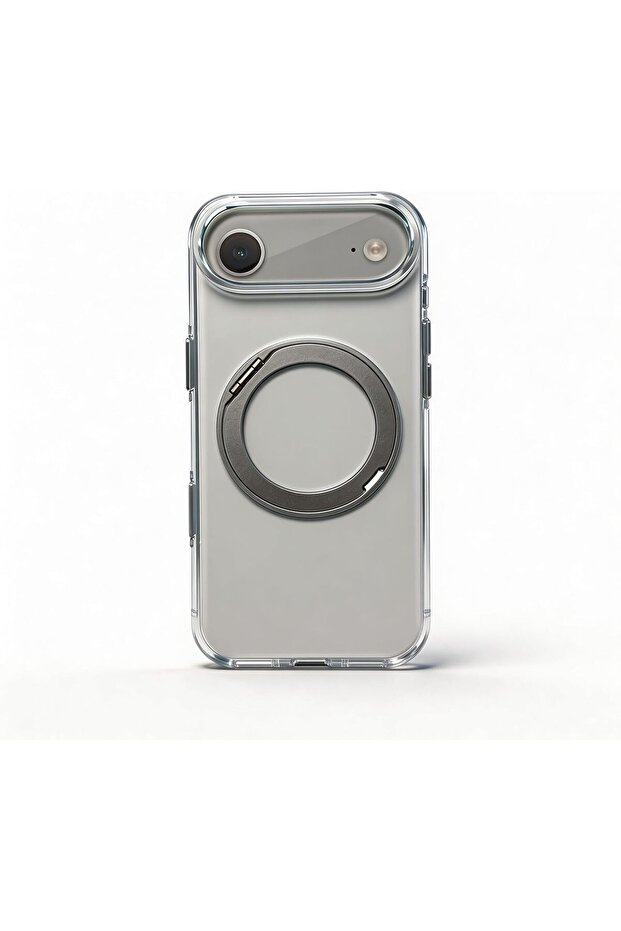 Crystal Spin iPhone 17 Air case with 360° spin ring stand