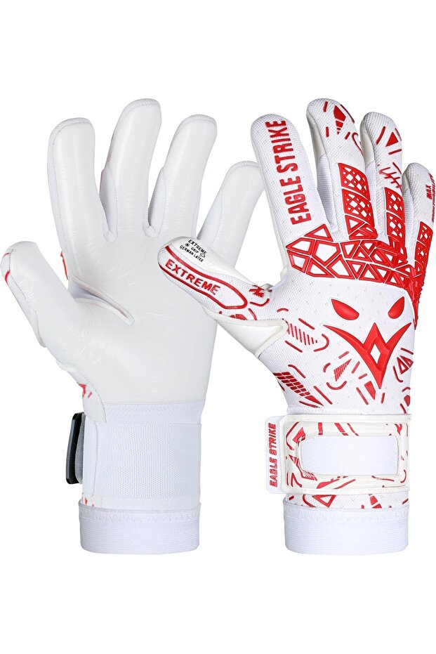 Soccer Goalie Gloves - Sizes 6 to 10, 4mm German Contact Grip Sticky Latex & Built-in Pro-Level Glov