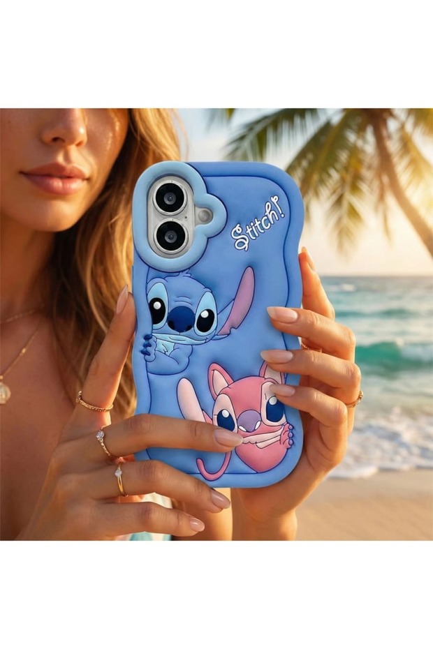 Apple iPhone 16 Plus Case with 3D Character Figures Stic Dough Silicone