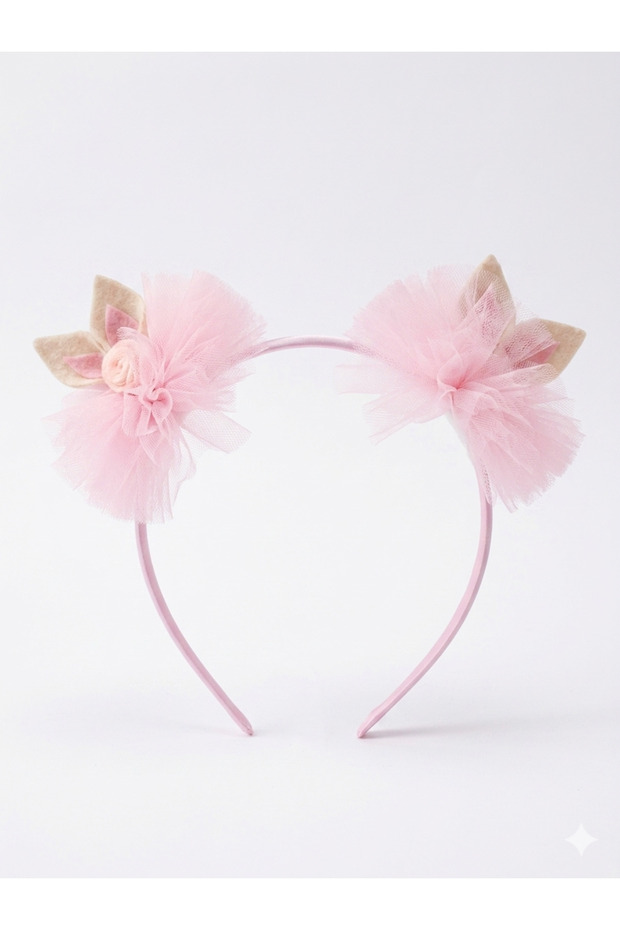Cute Tulle Cat Ear Baby Girl Party Crown