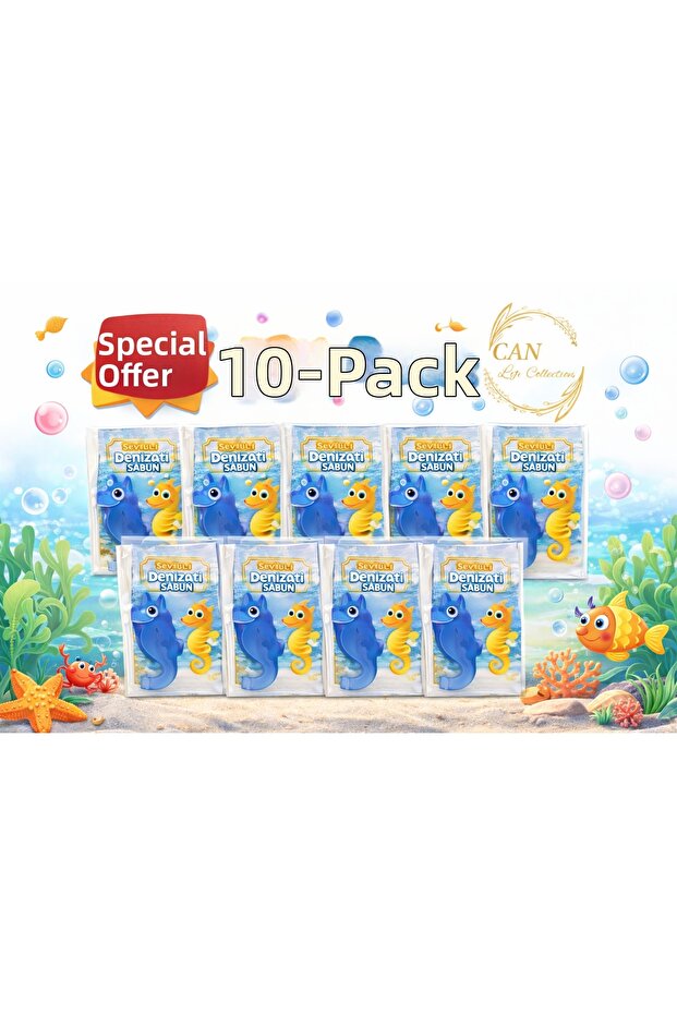 Cute Seahorse Soap 10-Pack | Handmade Glycerin Children's Soap