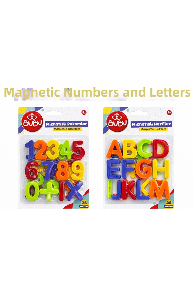 Bu-Bu Magnetic Letters and Numbers 54 Pieces
