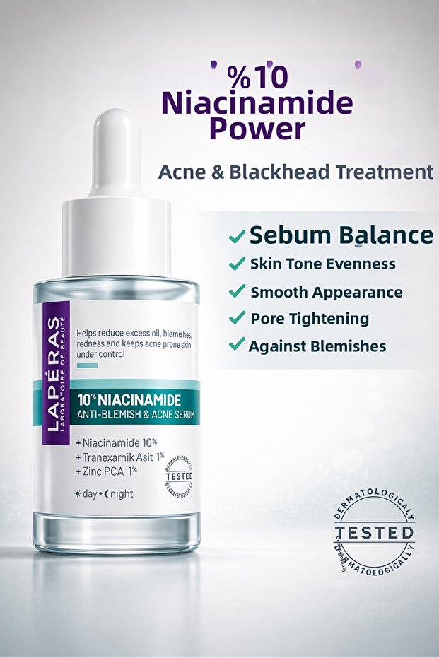 10% Niacinamide Serum | 1% Zinc Pca & 1% Tranexamic Acid | Balancing Care for Pore and Blackhead Appearance