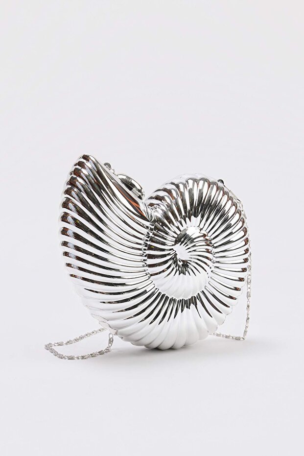 Gümüş Mini Boy Kadın Clutch Çanta TAKSS26PY00003 - 2