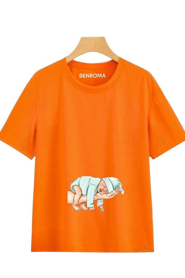 Printed Loose Fit Maternity T-Shirt