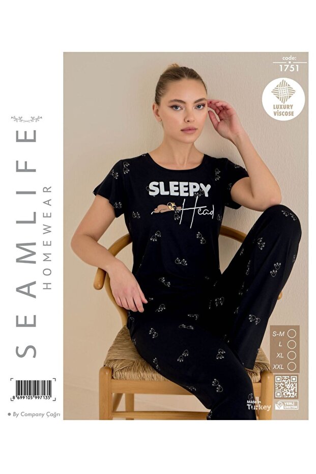VISKOSE SHORT SLEEVE PAJAMAS SET