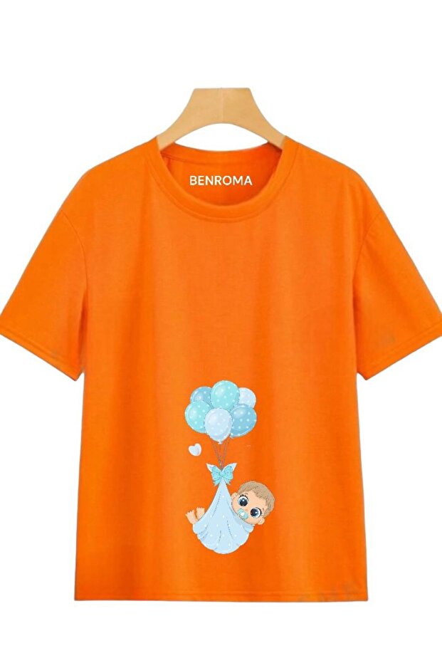 Printed Loose Fit Maternity T-Shirt