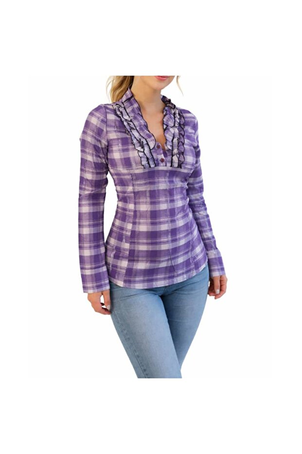 Bluză FD B082 culoare violet, - 1