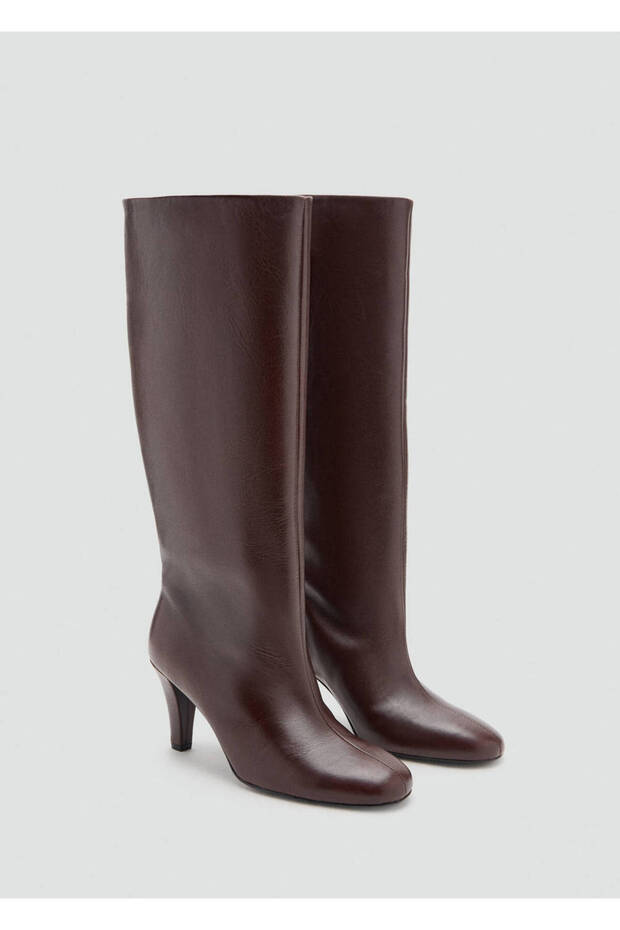 Leather Heeled Boots