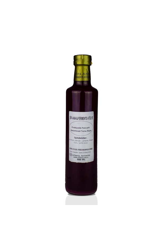 Probiotic Beet Sauerkraut (500 Ml.) Pickled Fruit Juice