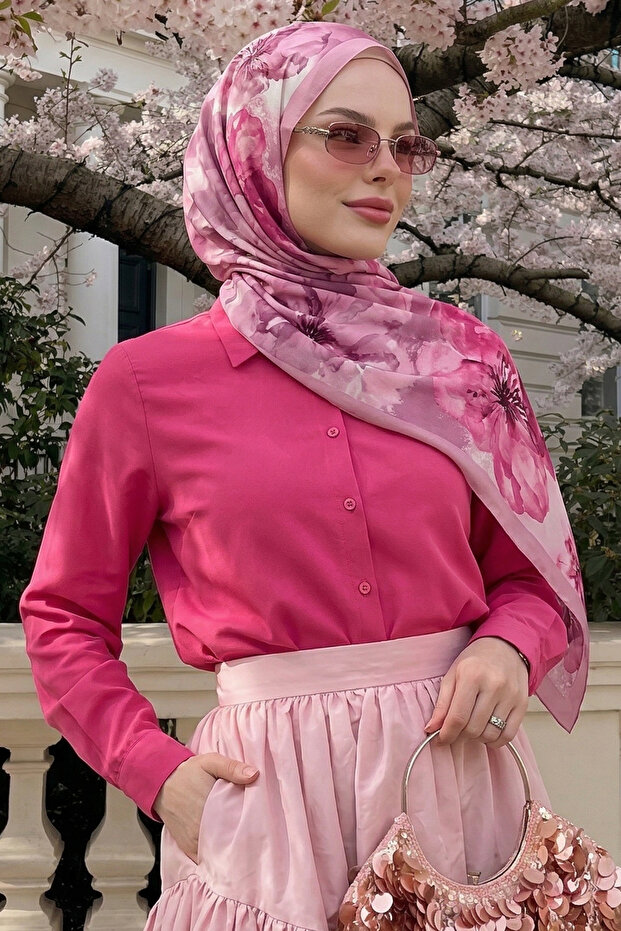 Cămașă Nilda Basic - Fuchsia - 2
