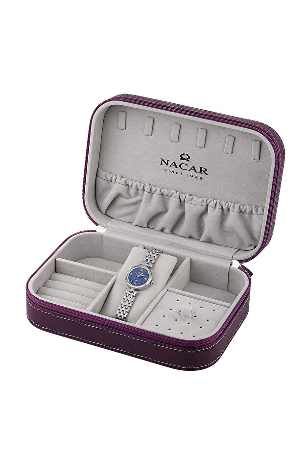 Sapphire Glass Silver - Blue Women's Watch Nc34-39B868-Alms