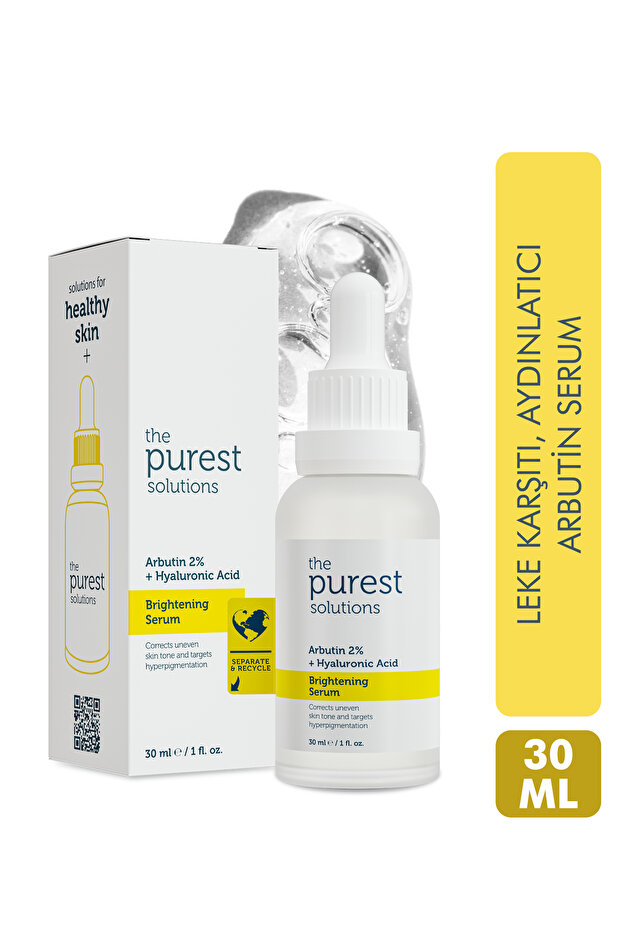 Aydınlatıcı ve Leke Görünümü Azaltıcı Arbutin Cilt Bakım Serumu 30 ml - 1