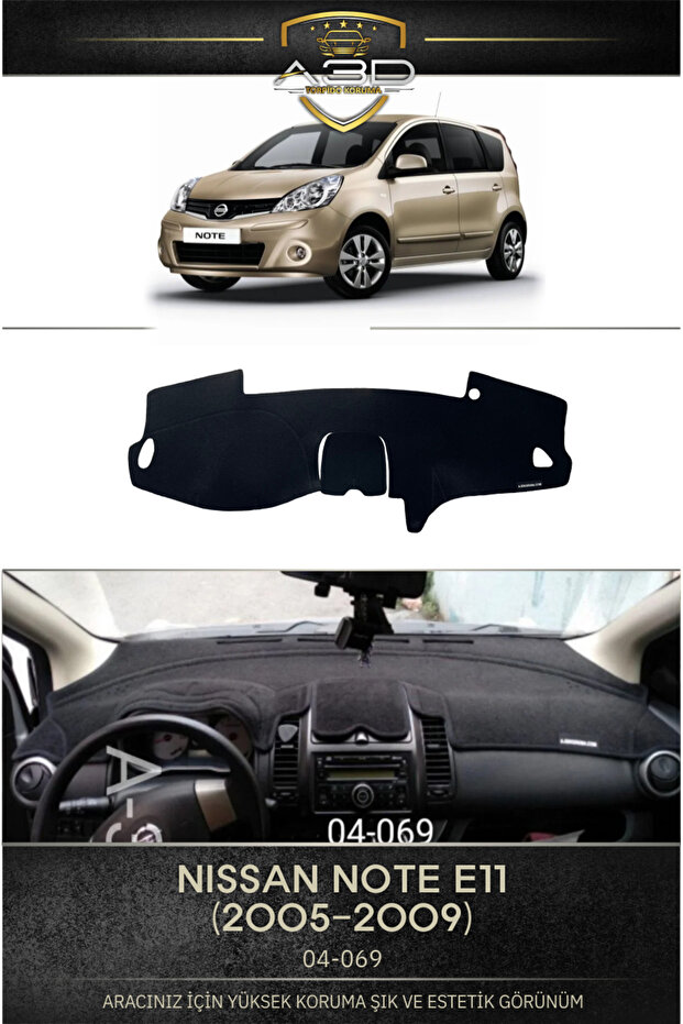Nissan Note E11 (2005-2009) Front Chest Console Protection Cover Carpet Protective Panel