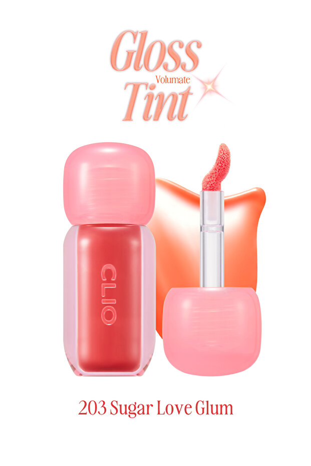 Pigmented, High Shine Finish Plumping Lip Gloss Volumate Gloss 203 Sugar Love Glam