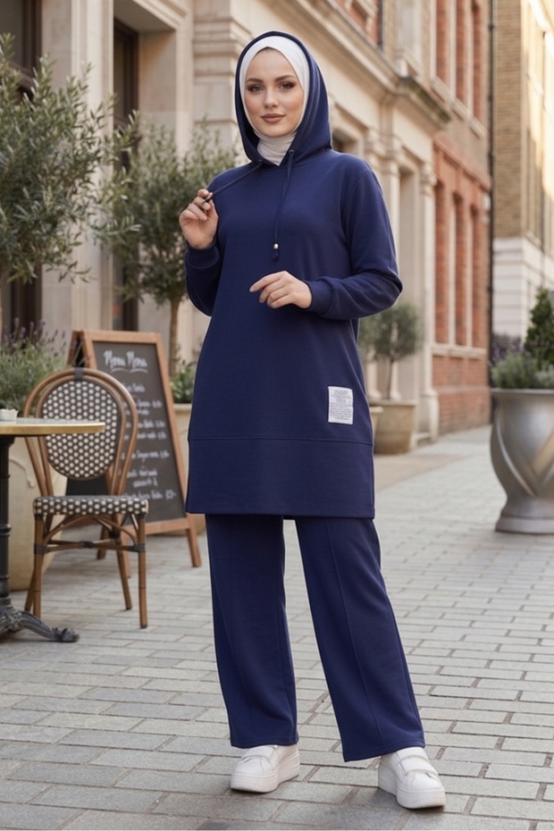 Arma Detail Double Suit 1661 - Navy Blue