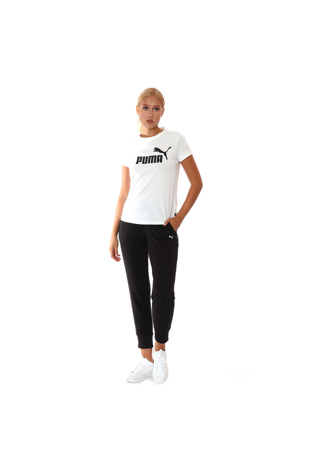 Essential Sweatpants Kadın Siyah Günlük Stil Eşofman Altı 58684251 - 5