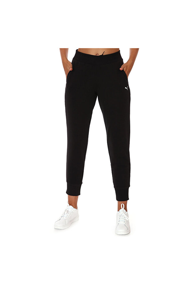 Essential Sweatpants Kadın Siyah Günlük Stil Eşofman Altı 58684251 - 7