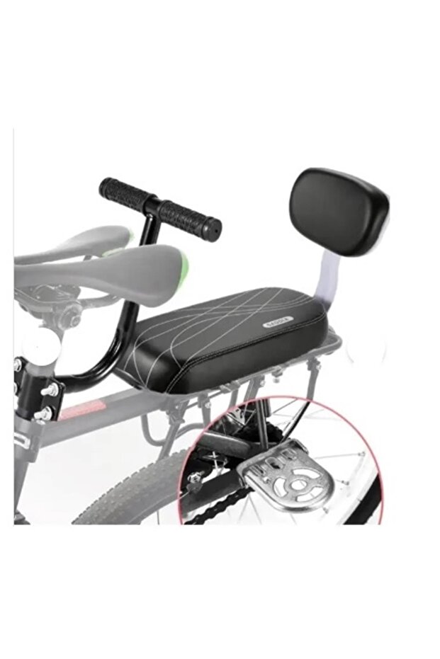 Bicycle Luggage Seat with Backrest for Child and Adult Step-Through Handlebar Cushion Luggage Seat