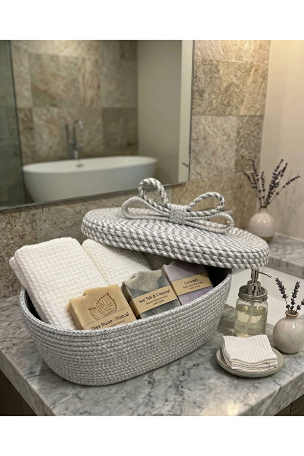 حمام ومطبخ متعدد الأغراض، سلة، منظم، علبة هدايا - 24×36 ارتفاع 15 سم