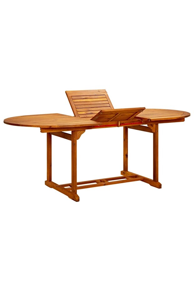 Garden Table (150-200)x100x75 cm Solid Acacia Wood