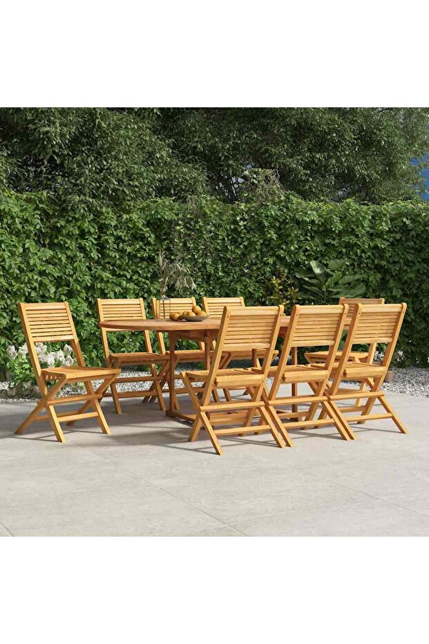 Folding Garden Chairs 8 pcs 47x62x90 cm Solid Wood Teak