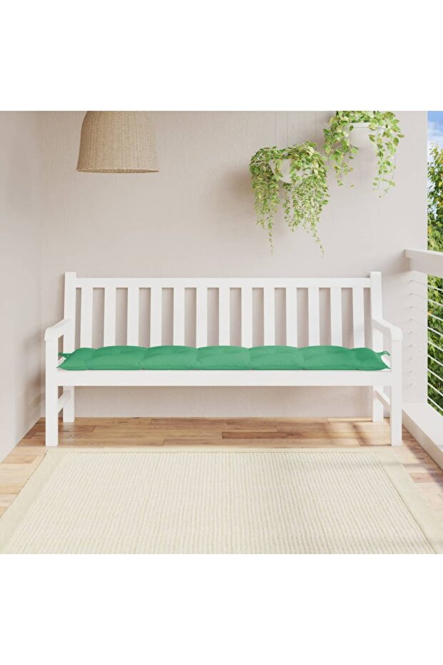 Garden Bench Cushion Green 120x50x7 cm Oxford Fabric