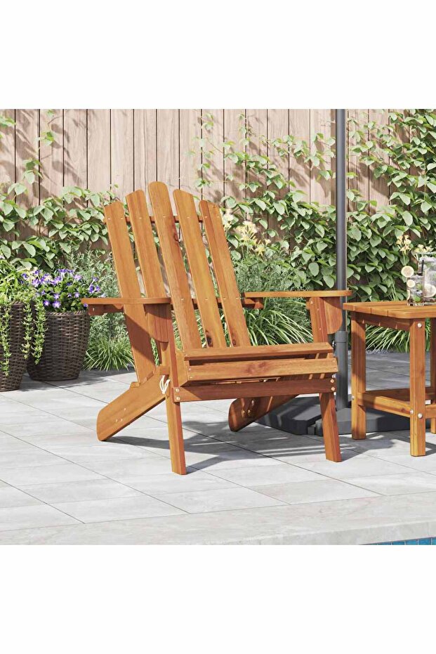 Garden Adirondack Chair Solid Acacia Wood