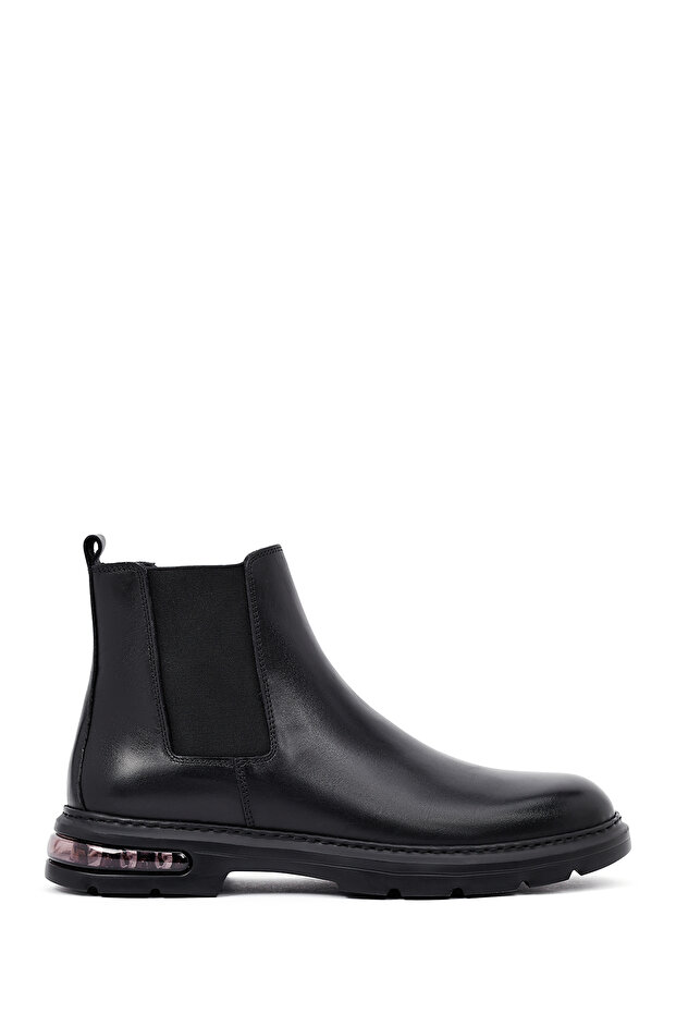 Men's Black Leather Chelsea Boots 25Wfd633018