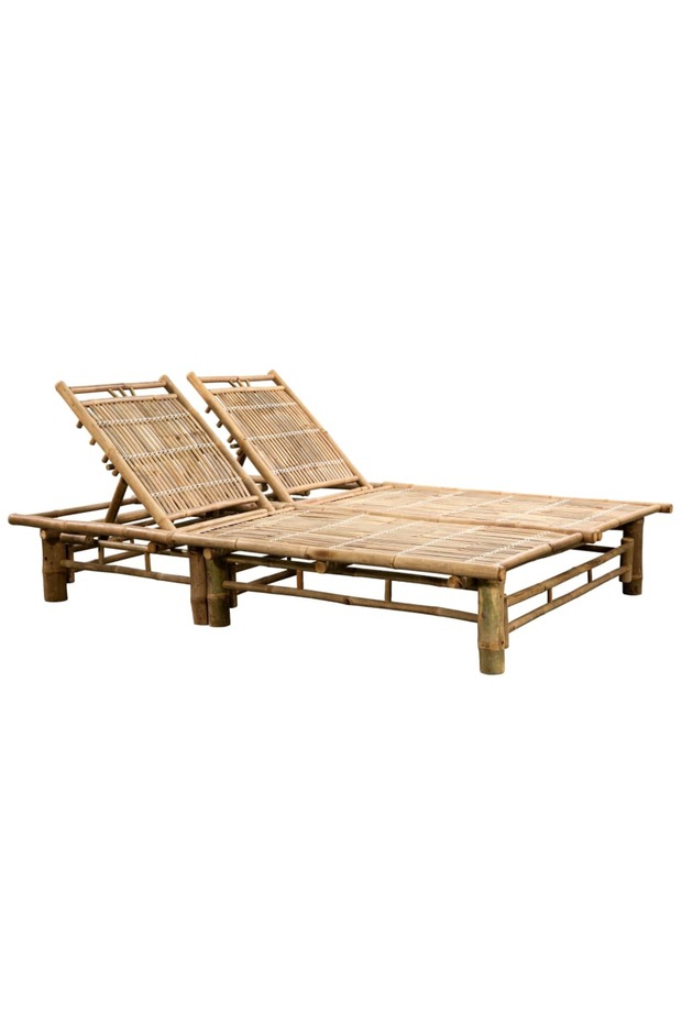 2-Person Sun Lounger Bamboo