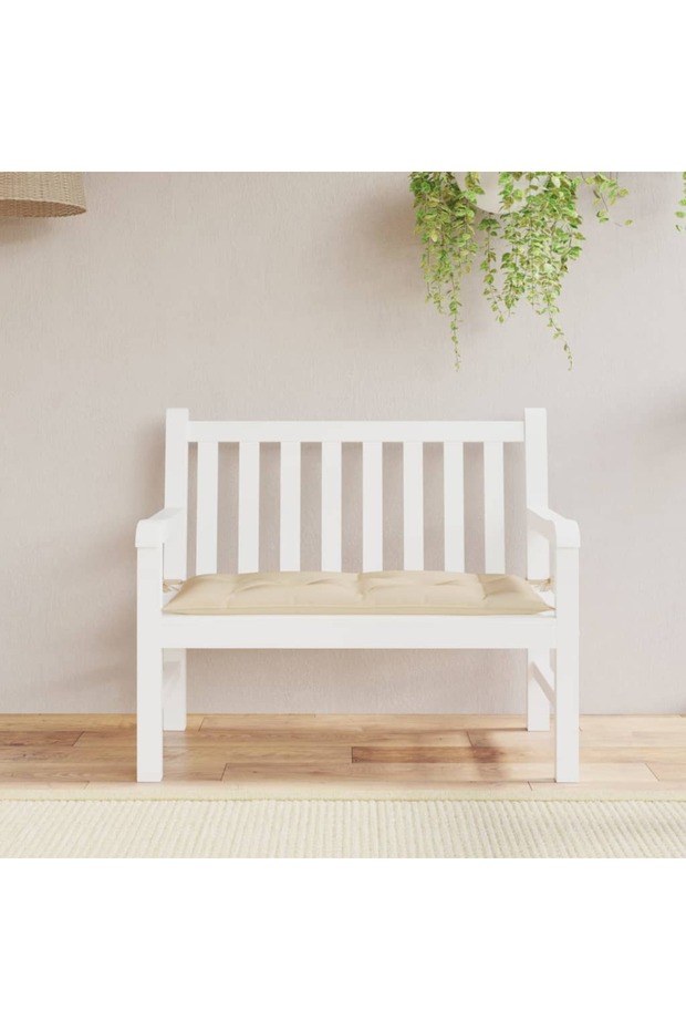 Garden Bench Cushion Beige 200x50x7 cm Oxford Fabric