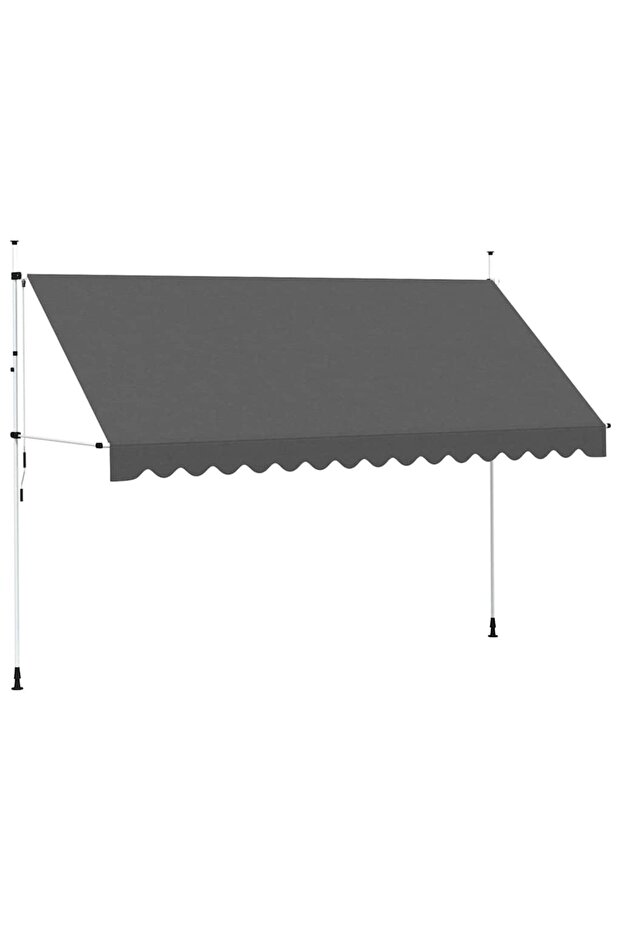 Manual Retractable Awning 400 cm Anthracite
