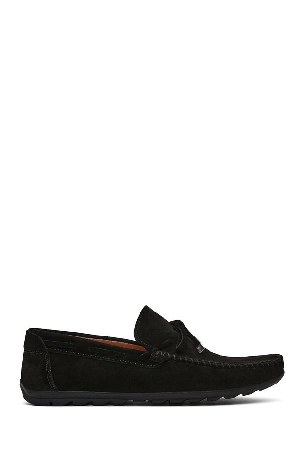 Men's Black Suede Genuine Leather Casual Shoes Casual Daily Shoes 25Sfd754310