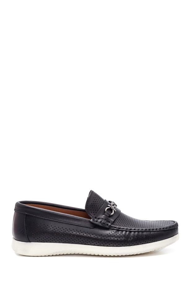 Men's Black Genuine Leather Casual Shoes Casual Daily Shoes 25Sfd7549Di