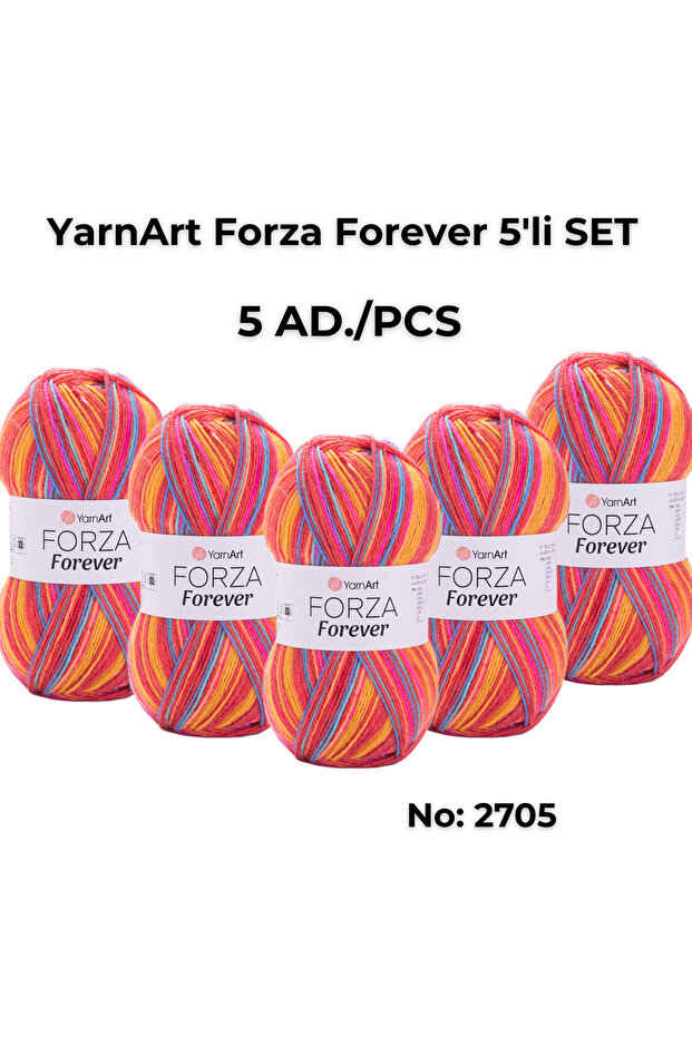 Forza Forever - Embroidered Hand Knitting Yarn Set of 5