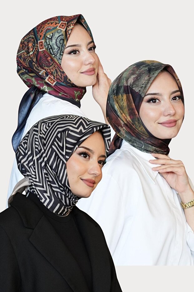 وشاح قطني ناعم بنمط عرقي، هندسي، بنمط الحمار الوحشي، اشترِ 3 واحصل على 2