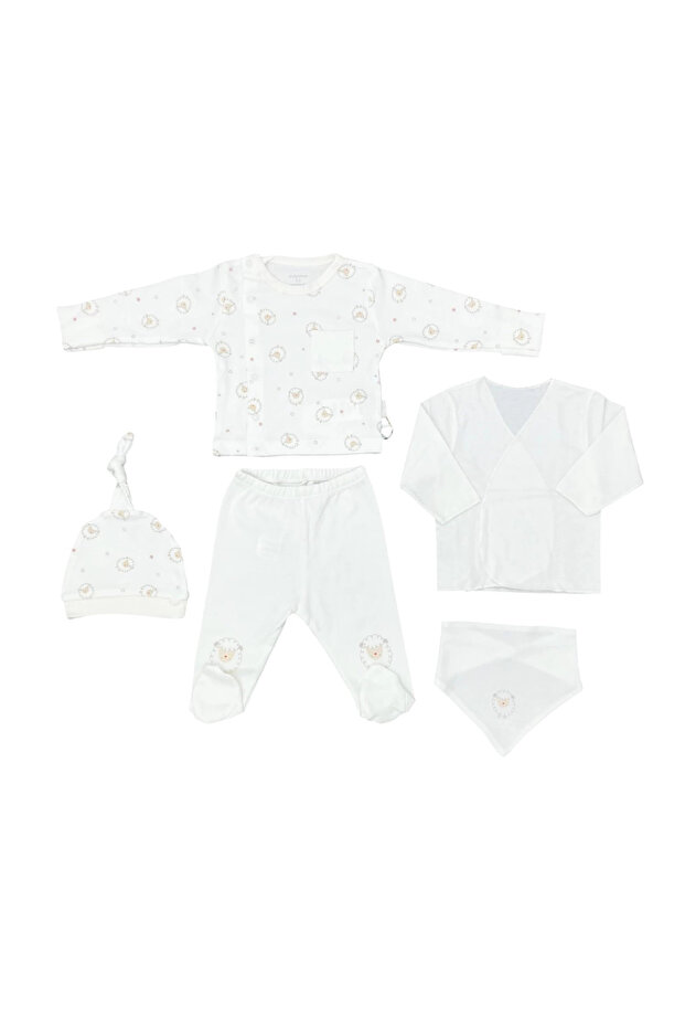 Ac25560 Newborn Set Tinny Ships 5'Li Hospital Outlet Ecru