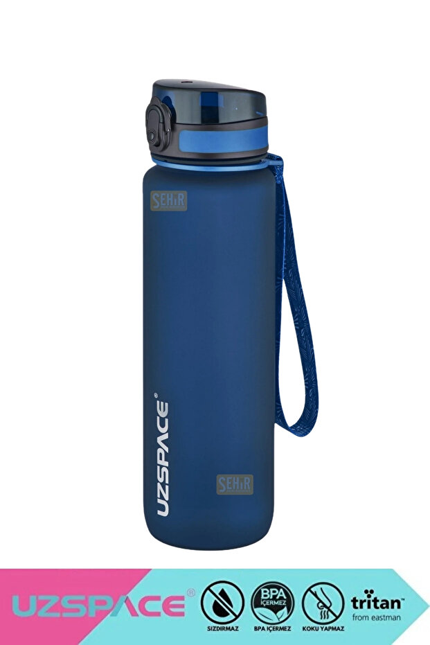 1000ml New Single Color Leak-Proof Bpa-Free Motivational Tritan Water Bottle with Lockable Lid