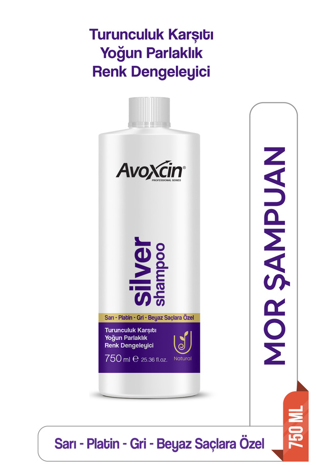 Silver Shampoo - Purple Shampoo Special for Gray White Yellow Platinum Hair 750 ml