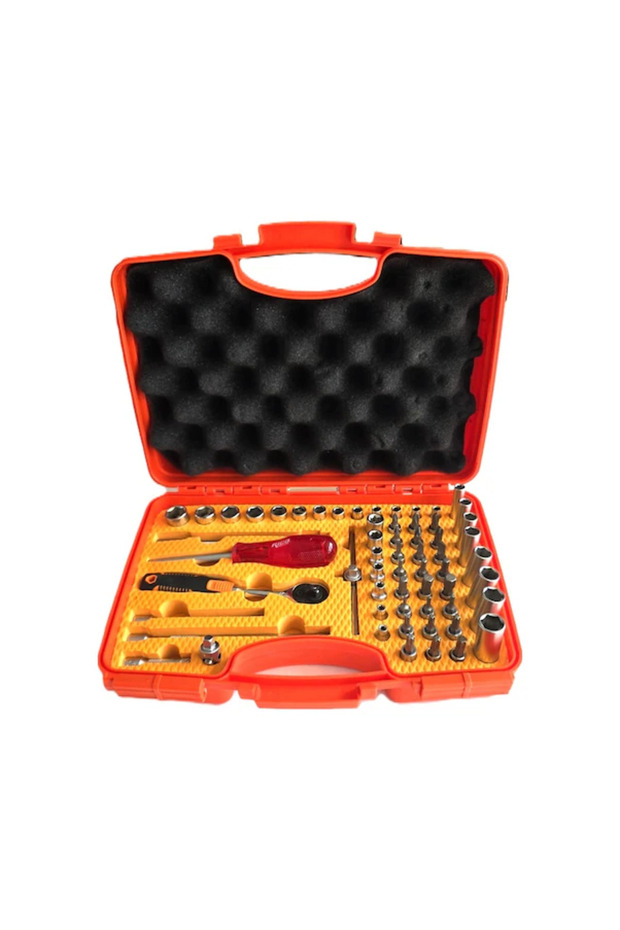 006-RC1012 طقم مفاتيح ربط 1/4 بوصة 60 قطعة