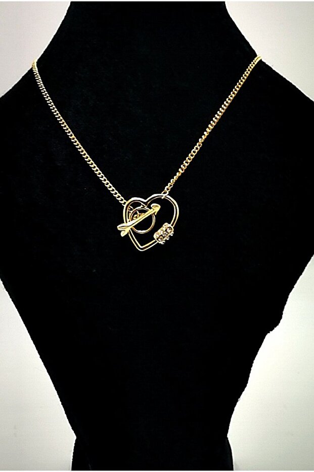 Gold Color Chain Figured Anti-Tarnish Special Design Necklace