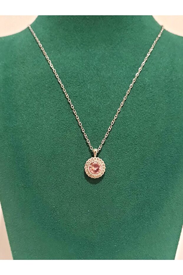 Silver Color Luxury Figured Flashy Necklace