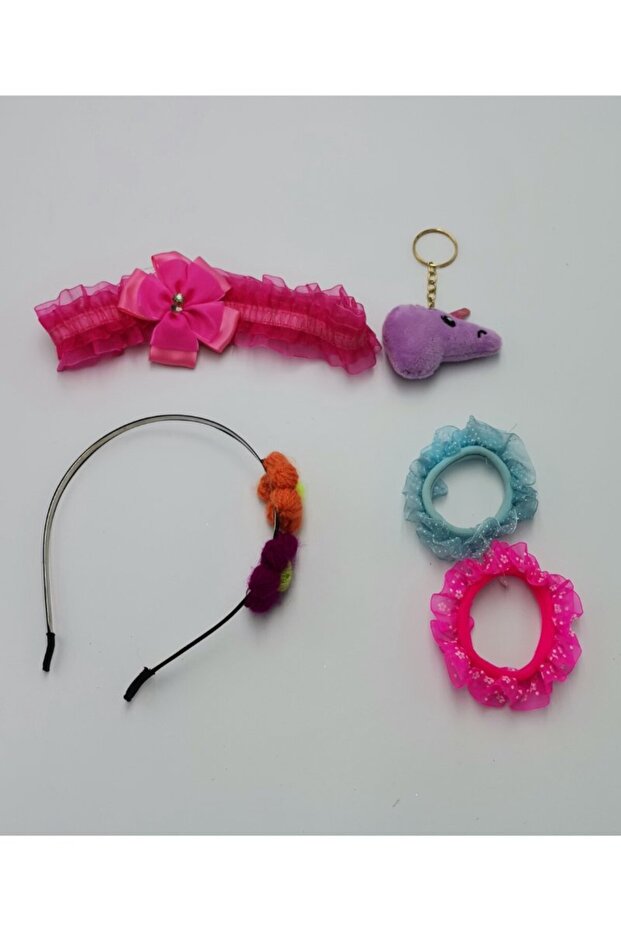 Colorful Patterned Crown Buckle Bandana Set