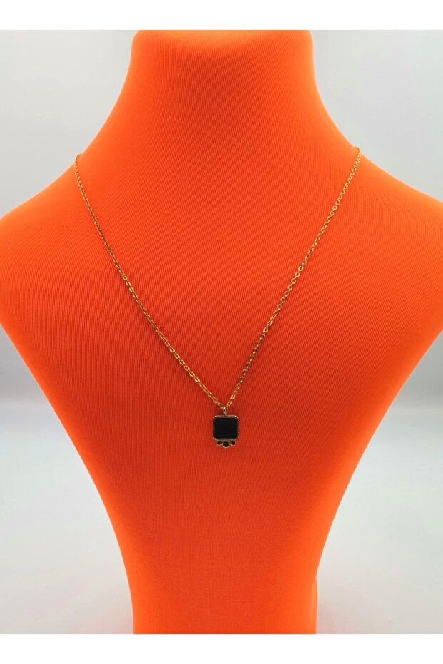 Gold Color Chain Figured Anti-Tarnish Special Design Necklace