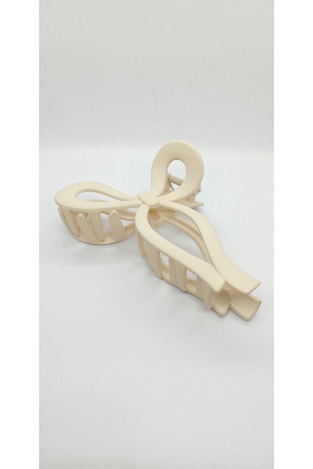 Matte Cream Color Bowknot Latch Buckle