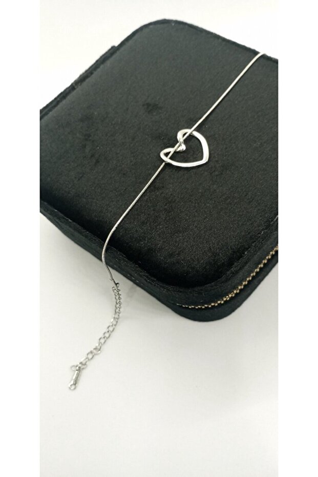 Silver Color Heart Bracelet