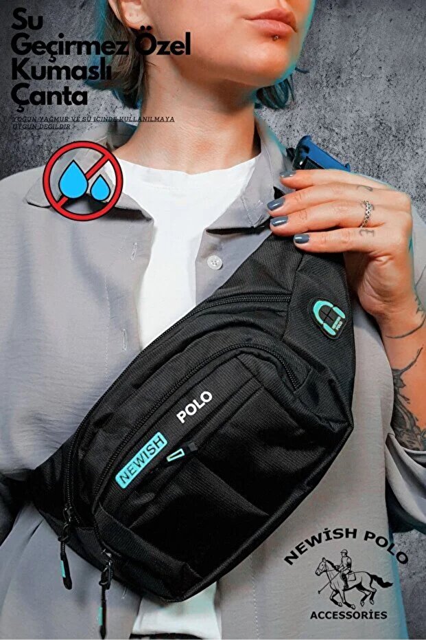 Unisex Waist Bag with Compartments