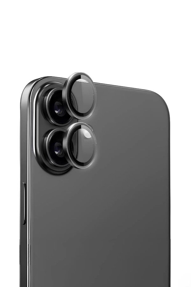 Apple iPhone 16 Real Glass Sapphire Lens Protection Black